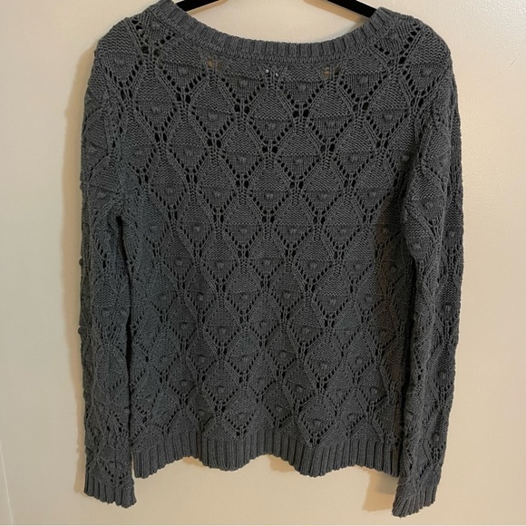 Tommy Hilfiger Crewneck Diamond Shape Loose Knit With Knot Details, Gr… - Picture 3 of 7